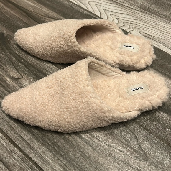 Birdies The Lark Ivory Shearling Mule - Picture 2 of 13